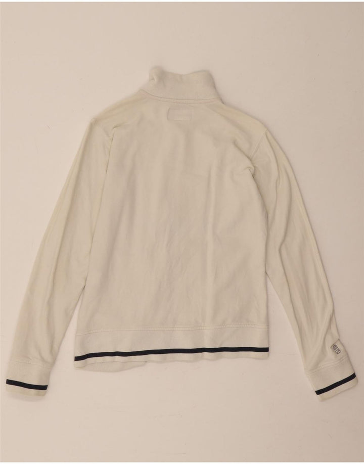 Γυναικεία αθλητική φόρμα Reebok Top Jacket UK 12 Μεσαίο λευκό βαμβακερό