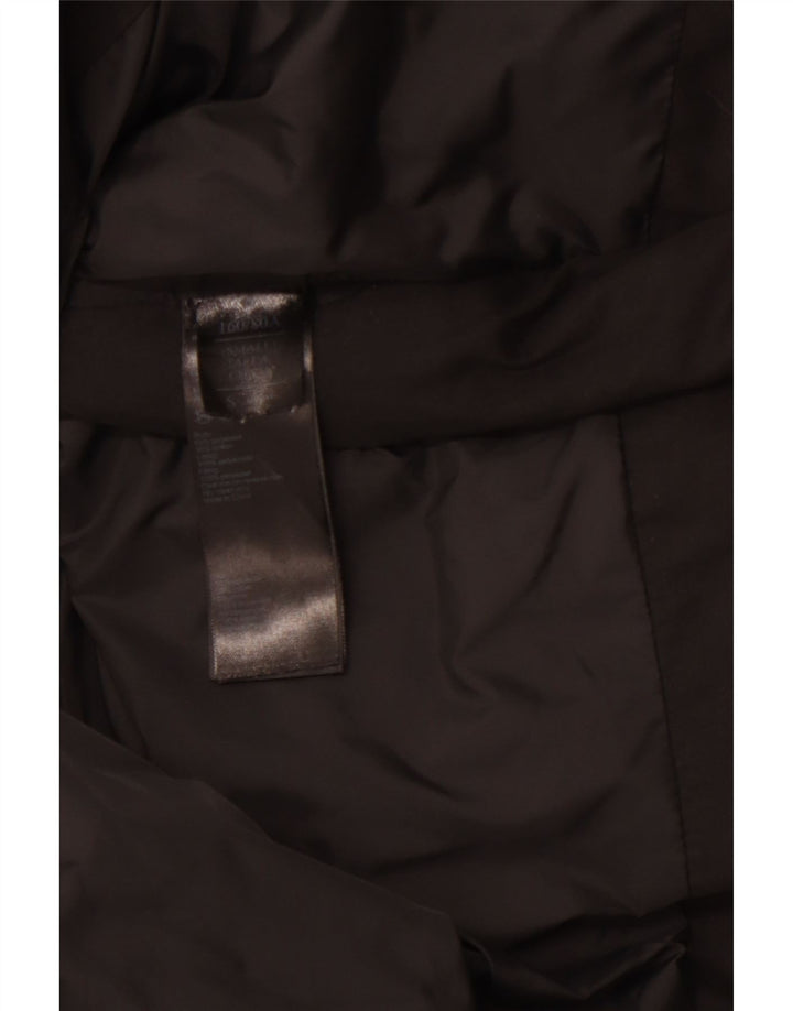 ALL SAINTS Γυναικείο μπουφάν με κουκούλα UK 10 μικρό μαύρο πολυεστέρα