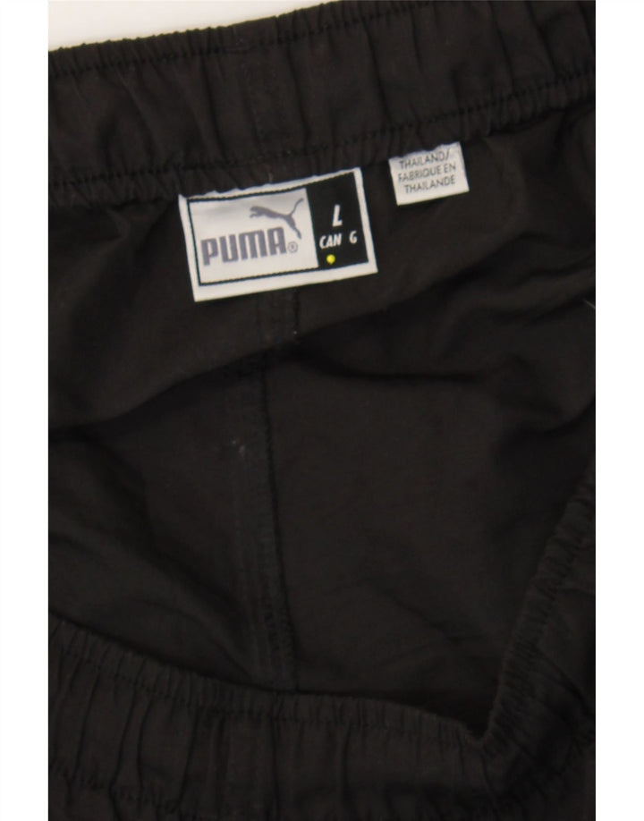 PUMA Mens Capri Tracksuit Trousers Large  Black Polyester Vintage Puma and Second-Hand Puma from Messina Hembry 
