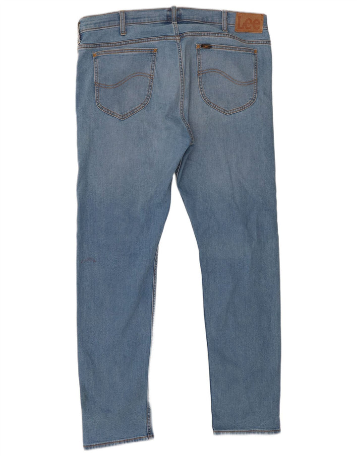 Lee Mens Rider Slim Jeans W38 L32 Blue Cotton