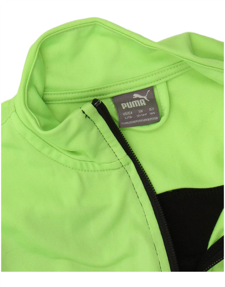 PUMA Boys αθλητική φόρμα Top Jacket 13-14 Years Black Colourblock