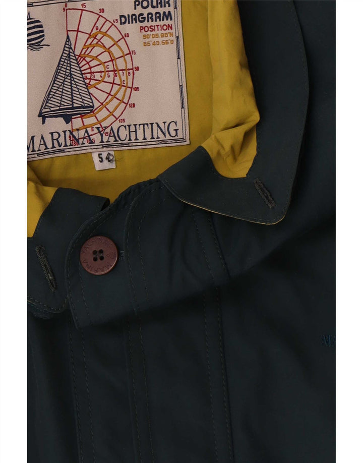 Marina Yachting Mens Utility Jacket IT 54 2XL Green Cotton