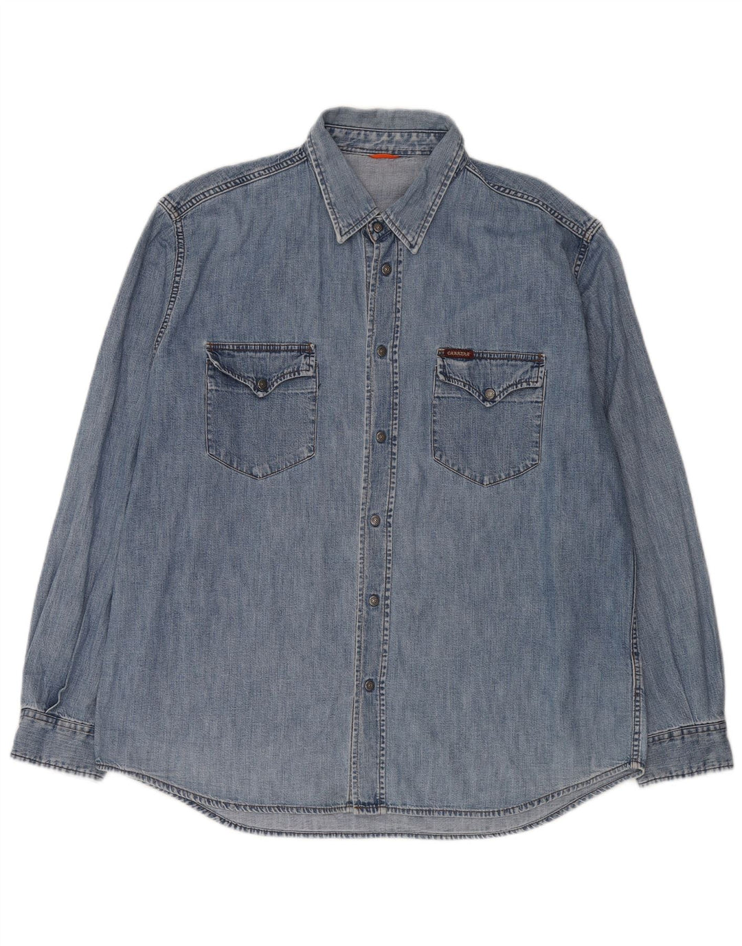Carrera Ανδρικό τζιν πουκάμισο Western 2XL Blue Cotton Classic