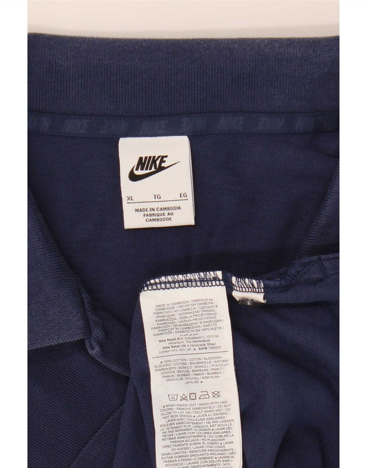 Ανδρικό μπλουζάκι πόλο Nike XL Navy Blue Cotton