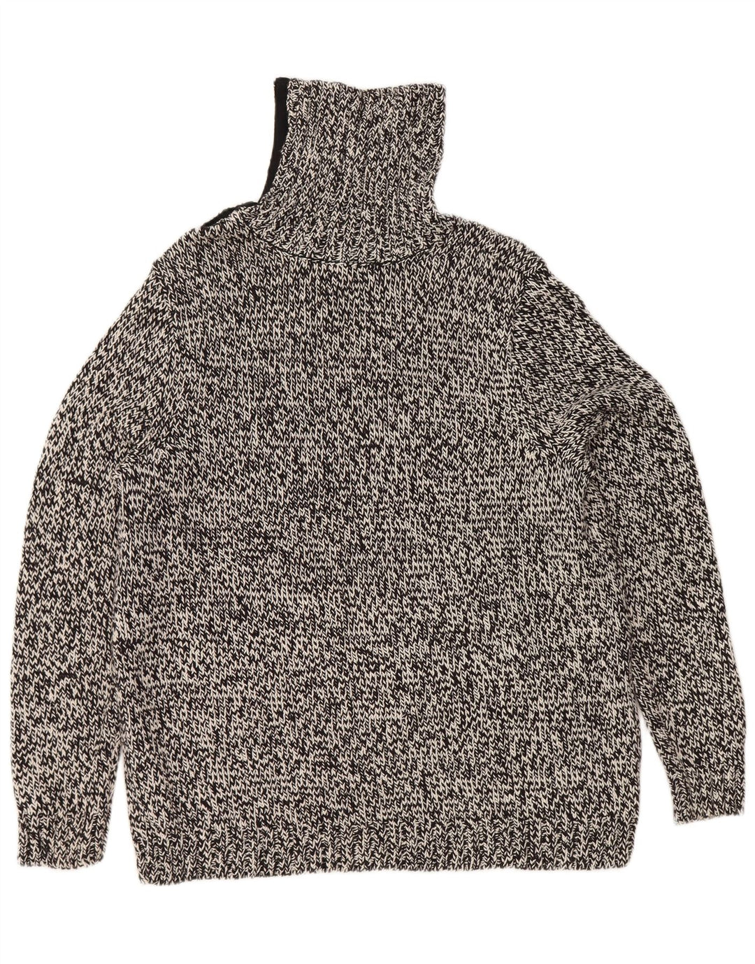 Chaps Γυναικείο πουλόβερ με ρολό λαιμόκοψη UK 18 XL Μαύρο βαμβακερό