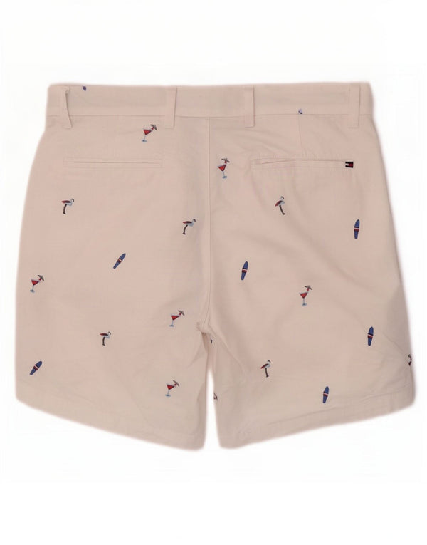Γραφικό ανδρικό σορτς chino Tommy Hilfiger W31 σε μεσαίο λευκό