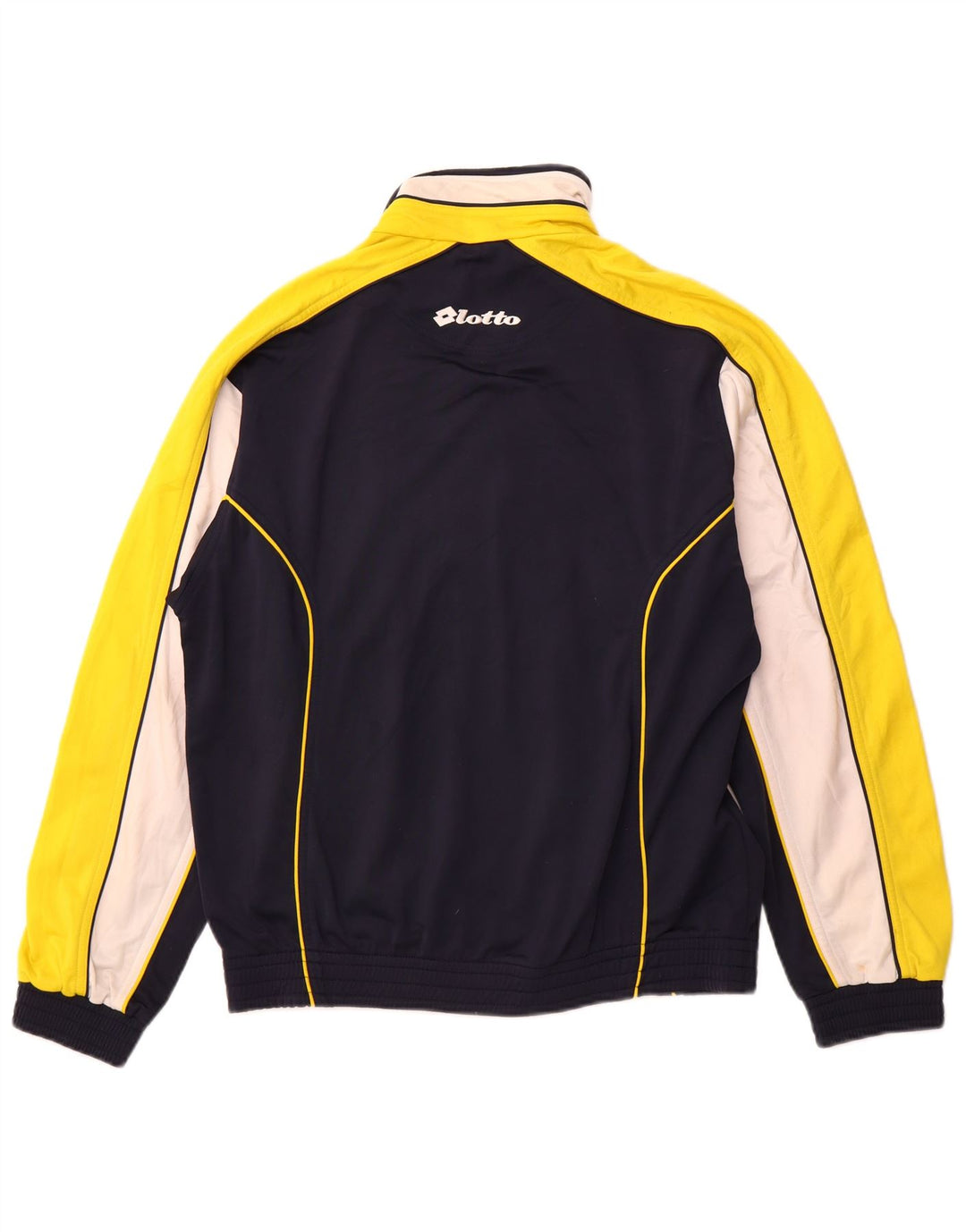 Ανδρική αθλητική φόρμα LOTTO Top μπουφάν Small Navy Blue Colorblock Polyester