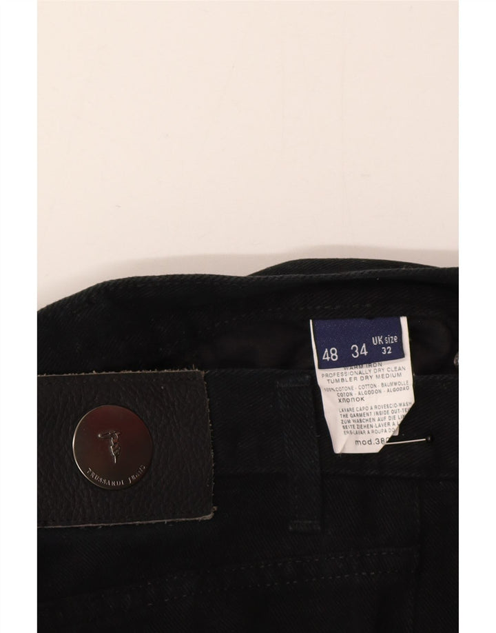 Ανδρικό τζιν Trussardi ίσιο IT 48 Medium W32 L30 Μαύρο βαμβακερό