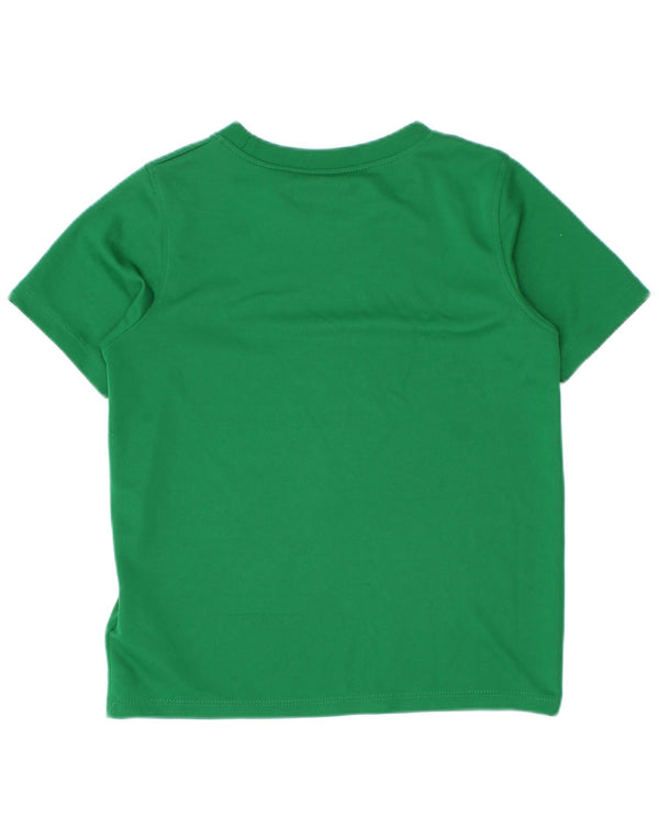 Nike Boys T-Shirt Top 5-6 Years Green Polyester