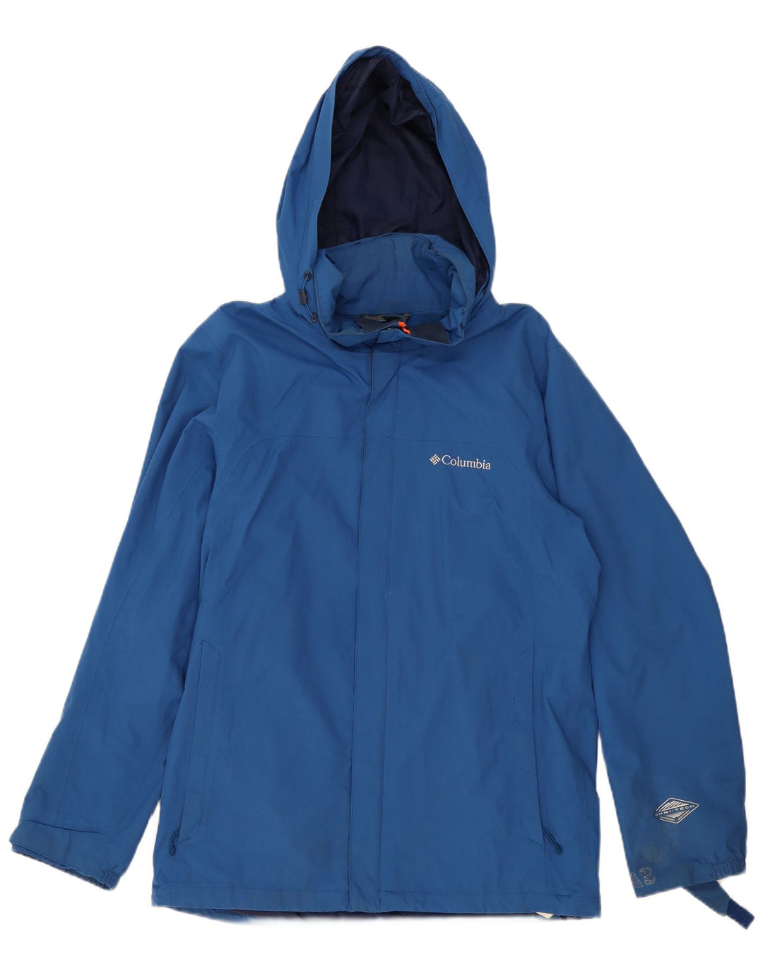 Ανδρικό μπουφάν βροχής Columbia Omni-Tech με κουκούλα UK 38 Medium Blue Nylon