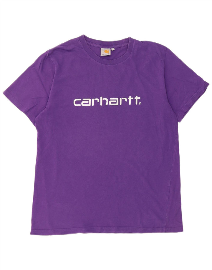 Ανδρικό γραφικό T-Shirt Carhartt Top Large Purple