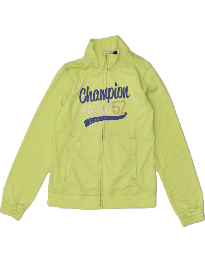 CHAMPION Boys Graphic Tracksuit Top Jacket 11-12 Years Large  Green | Vintage Champion | Thrift | Second-Hand Champion | Used Clothing | Messina Hembry 