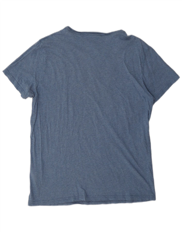 Ανδρικό γραφικό T-Shirt Gant Top μεγάλο μπλε βαμβακερό