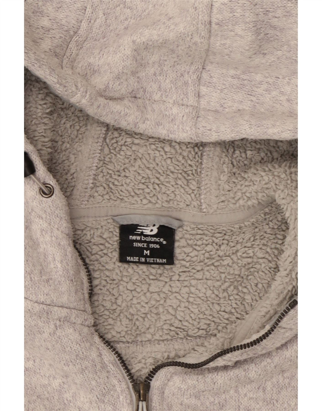 Γυναικείο πουλόβερ New Balance με φερμουάρ UK 14 Medium Grey Polyester