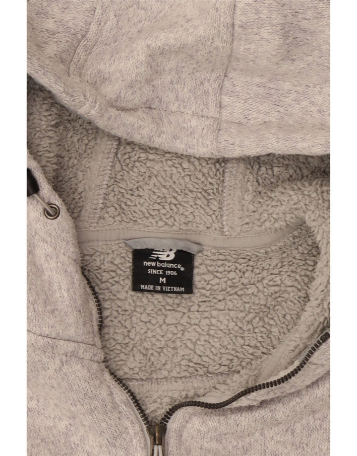 Γυναικείο πουλόβερ New Balance με φερμουάρ UK 14 Medium Grey Polyester