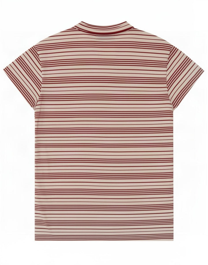 Sergio Tacchini Γυναικείο T-Shirt Top IT 44 Μεσαίο λευκό ριγέ πολυεστέρα