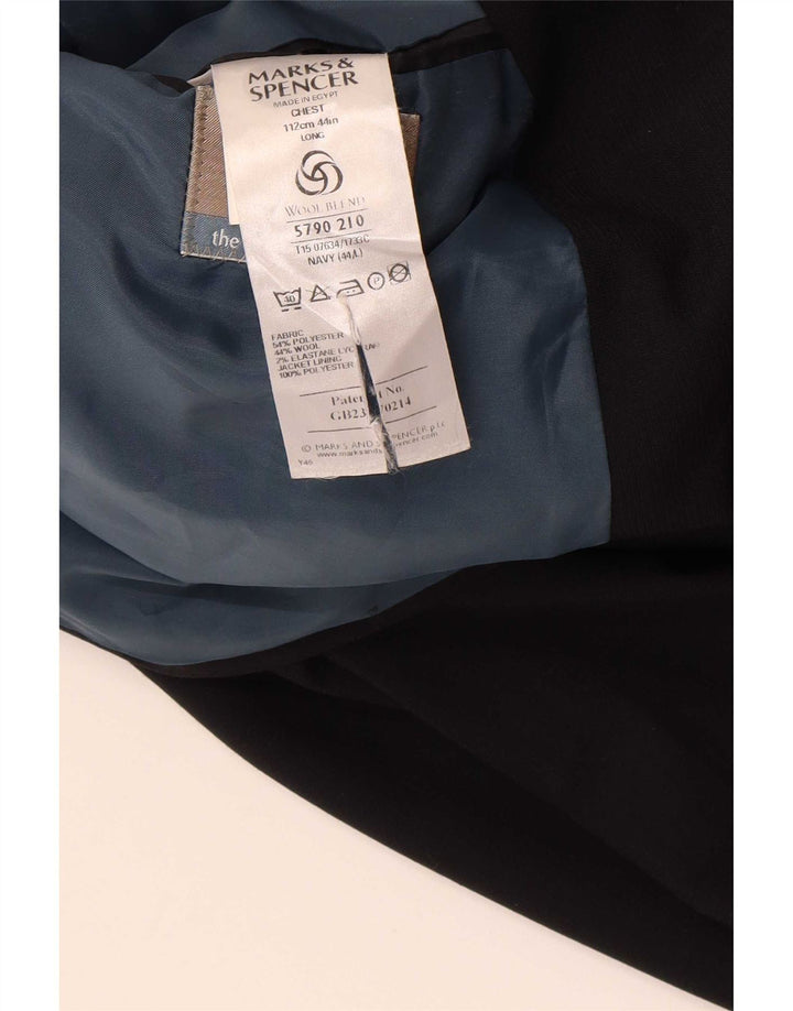 Marks & Spencer Ανδρικό μπουφάν blazer UK 44 XL Navy Blue Polyester