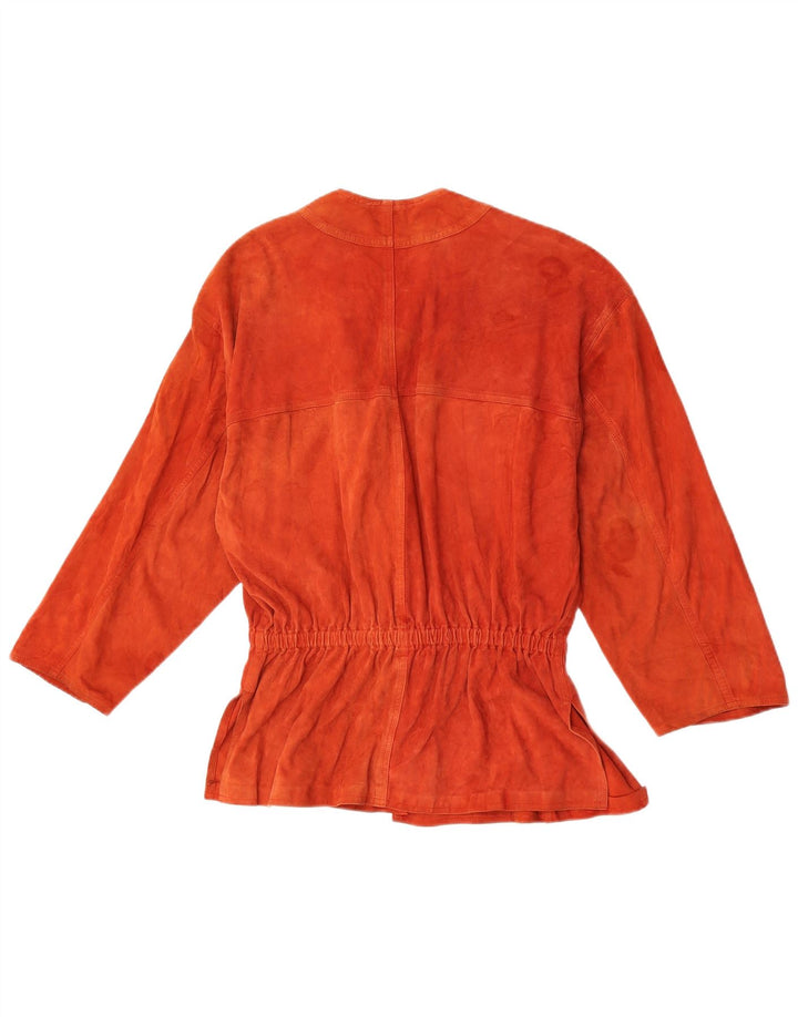 Γυναικείο Suede Jacket Bottega UK 12 Medium Orange