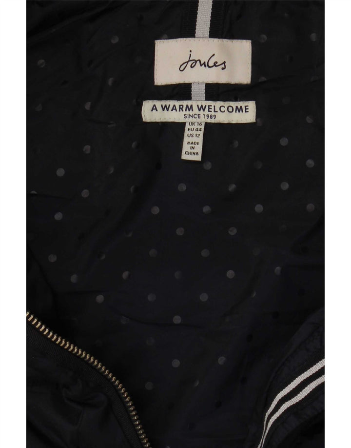 Joules Γυναικείο padded Gilet UK 16 Large Navy Blue Polyester
