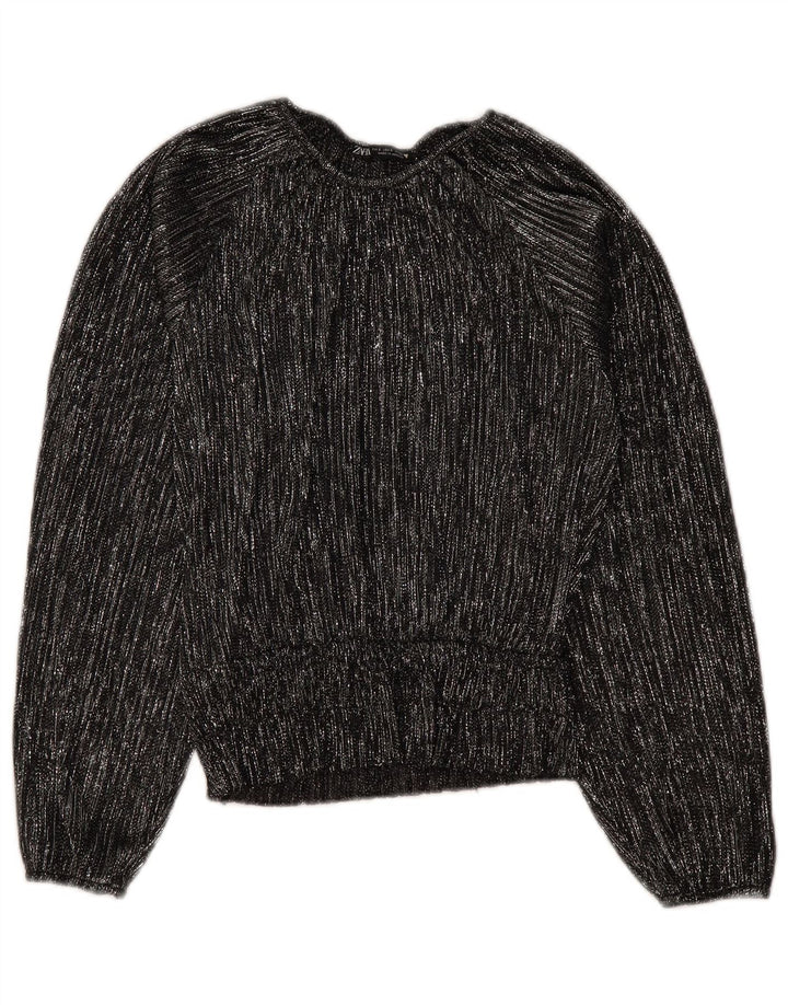 Γυναικεία μακρυμάνικη μπλούζα ZARA τοπ 10 μικρές μαύρες ρίγες