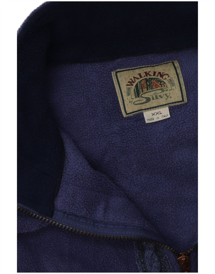 Ανδρικό μπουφάν Silvy Fleece UK 44 2XL Μωβ