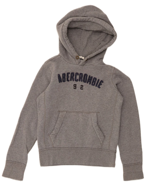 Abercrombie & Fitch Boys Muscle Hoodie Jumper 11-12 ετών Medium Grey