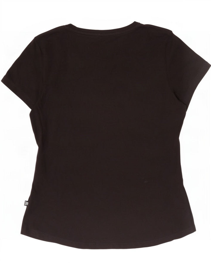 Γυναικείο γραφικό μπλουζάκι Puma Top UK 12 Medium Black