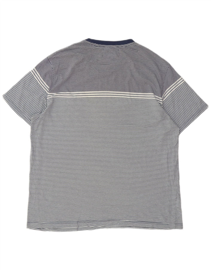 Ανδρικό T-Shirt PENGUIN Top XL Navy Blue ριγέ βαμβακερό