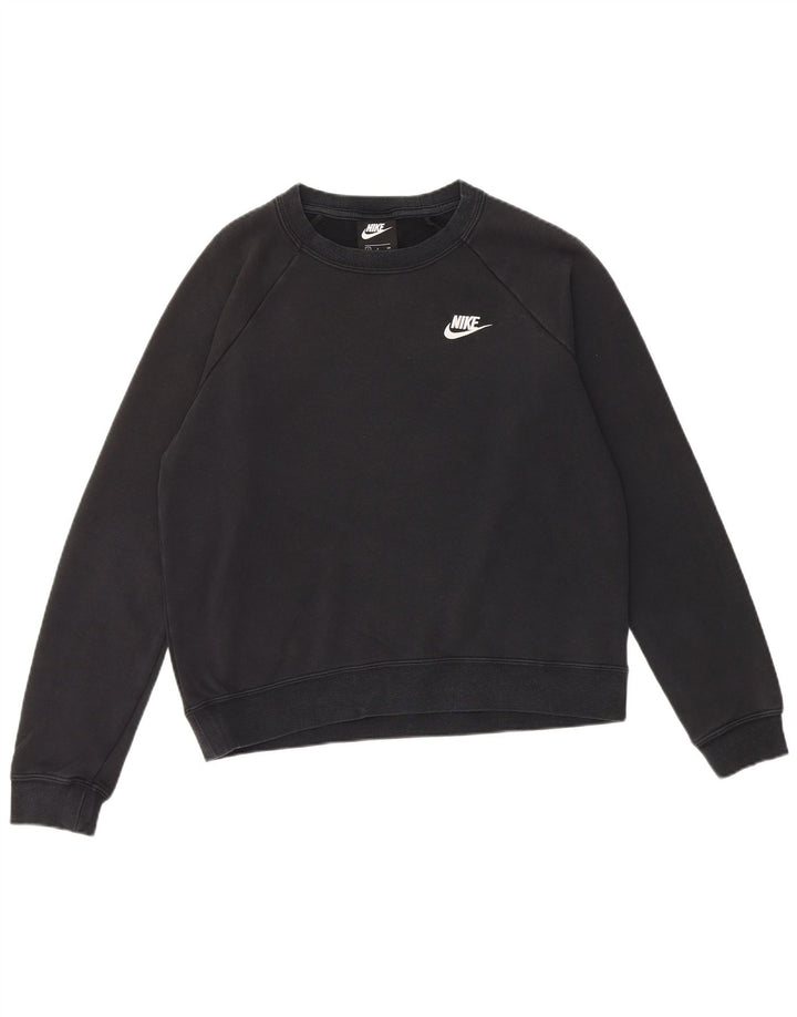 Γυναικείο φούτερ Nike υπερμεγέθη Jumper UK 10 Small μαύρο βαμβακερό