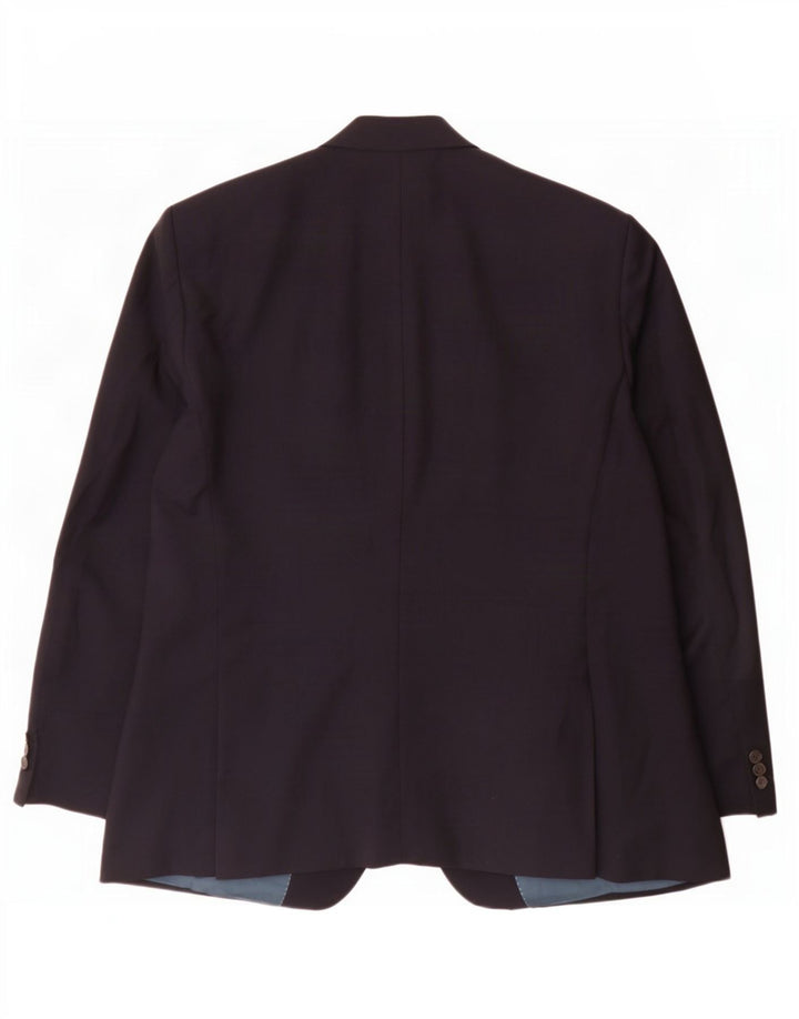 Hugo Boss Ανδρικό σακάκι με 2 κουμπιά UK 42 XL Μαλλί με ρίγες σε μπλε μπλέ