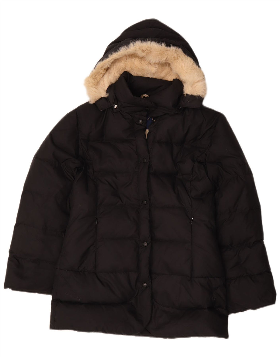 Moncler Girls Hooded Jacket 11-12 Years Black Polyester