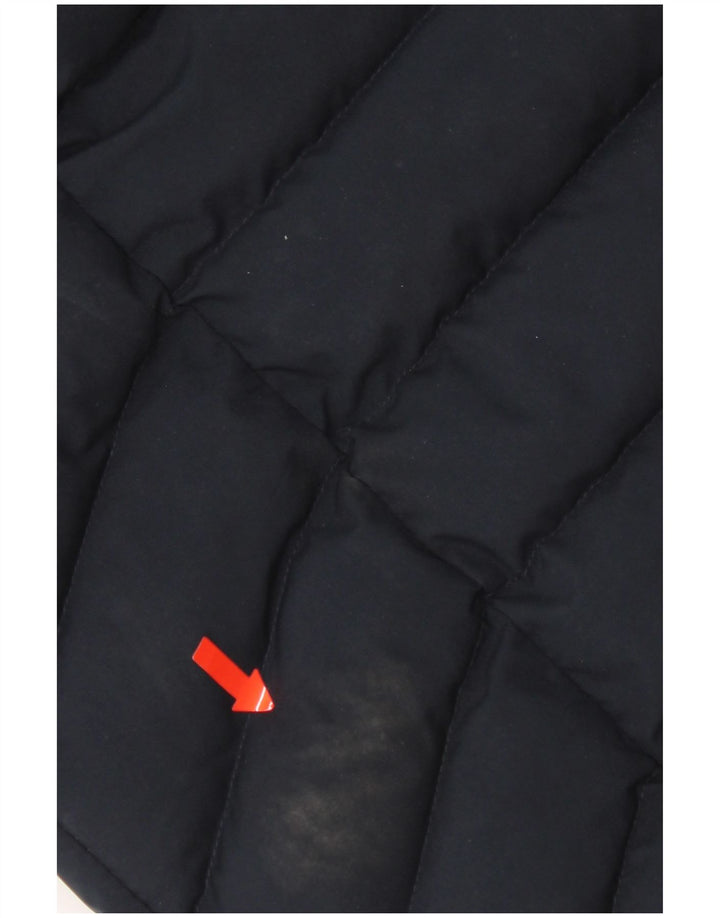 Superdry γυναικείο παλτό με κουκούλα UK 10 Small Navy Blue Polyester
