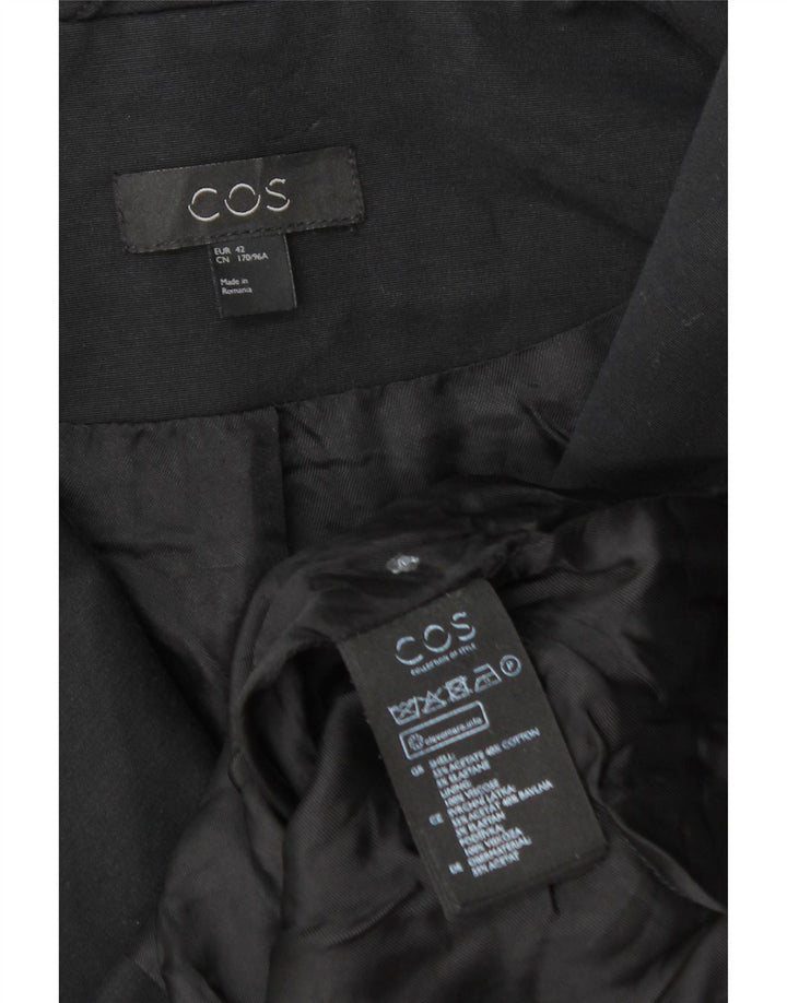 Cos Γυναικείο Open Blazer Jacket EU 42 Large Black Acetate