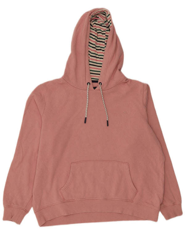 Crew Clothing Γυναικεία Hoodie Jumper UK 16 μεγάλο ροζ βαμβακερό