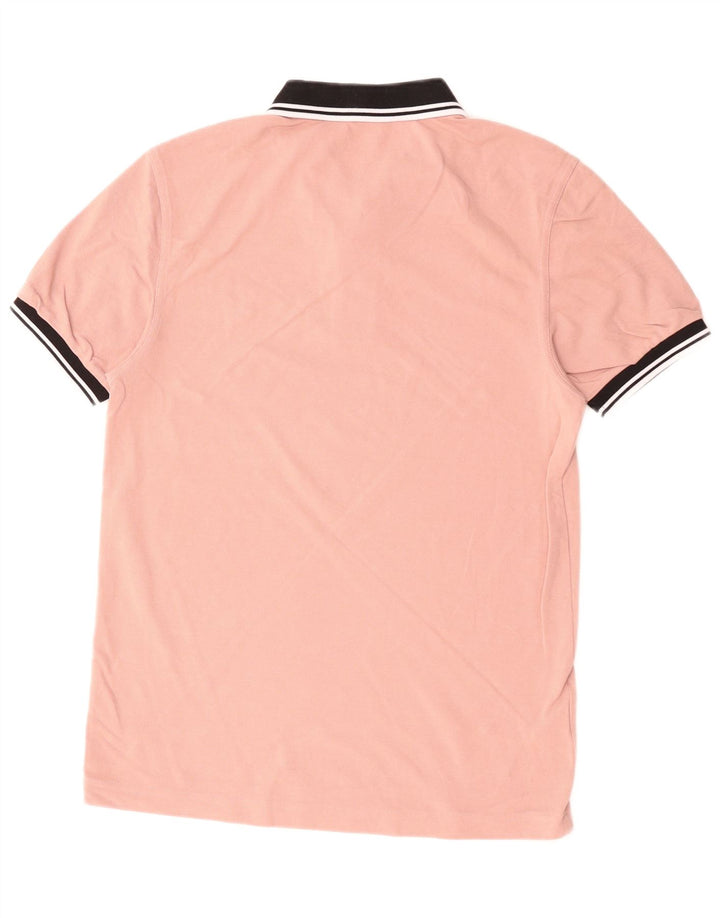 Fred Perry Ανδρικό πουκάμισο ράγκμπι πόλο μεσαίου ροζ βαμβακερό