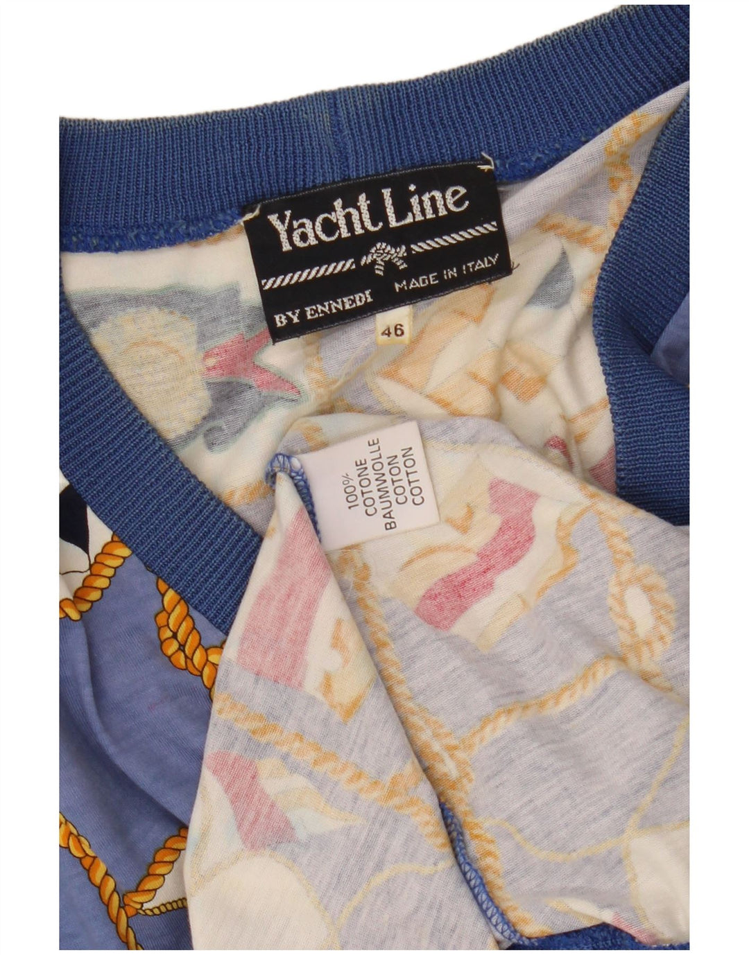 Ennedi Γυναικεία Abstract Pattern Ζακέτα με κοντό μανίκι IT 46 μεγάλο μπλε