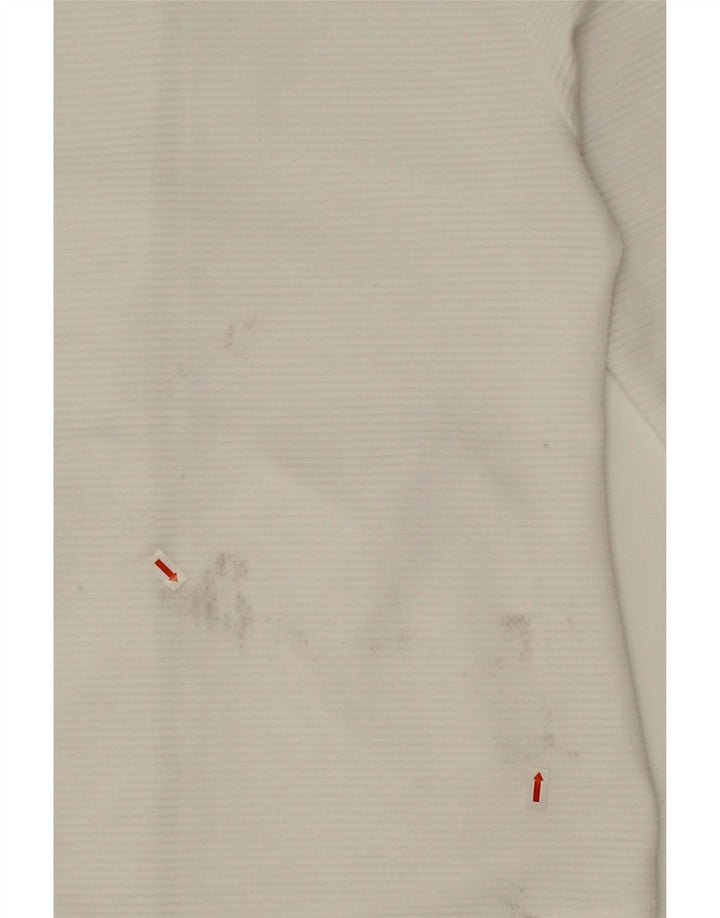 ADIDAS Womens Tracksuit Top Jacket UK 12 Medium White Polyester Vintage Adidas and Second-Hand Adidas from Messina Hembry 