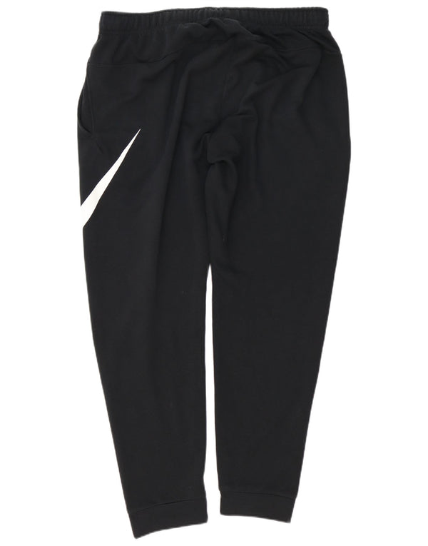 Ανδρική φόρμα Nike, γραφική φόρμα γυμναστικής, Joggers XL, μαύρο βαμβακερό