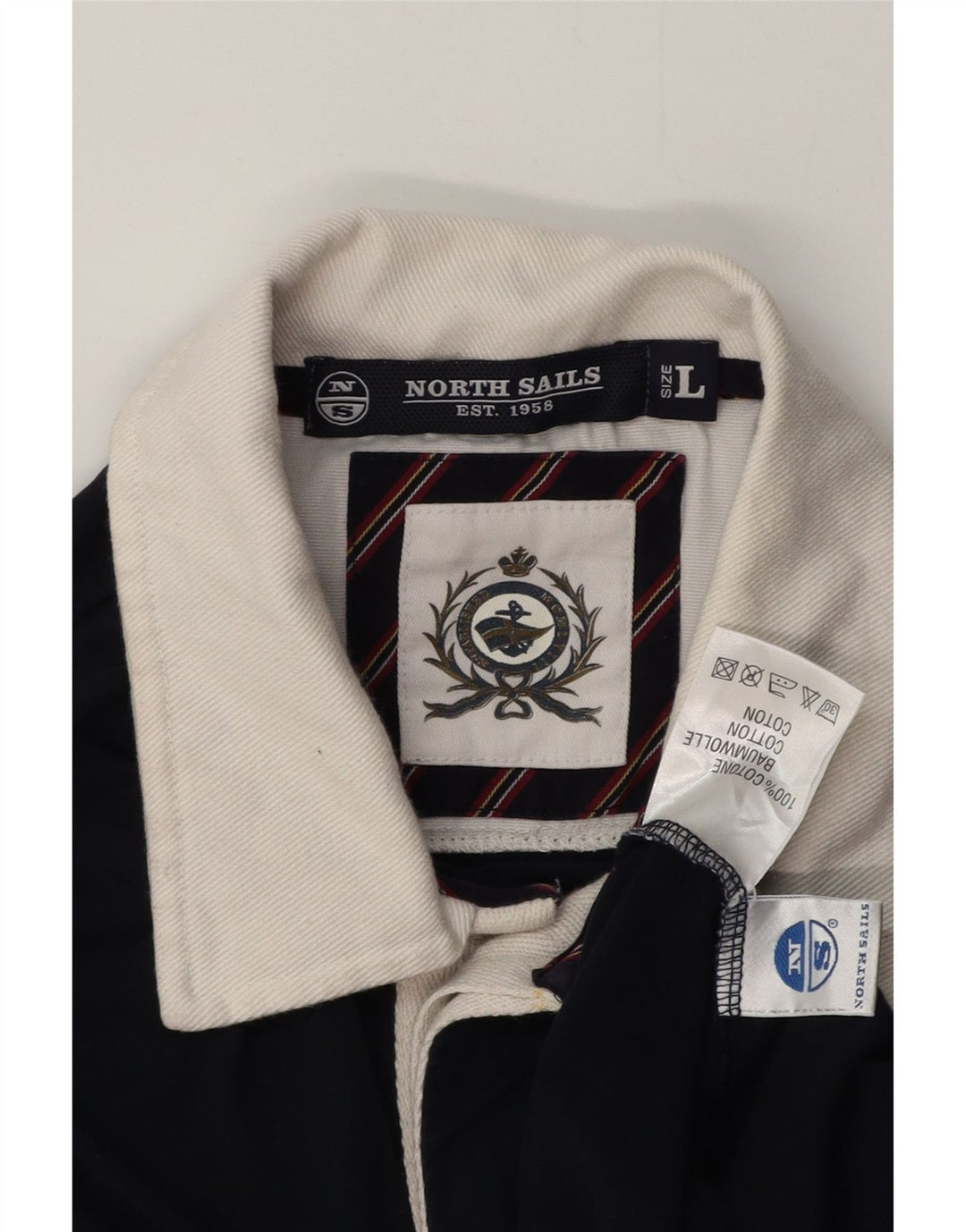 North Sails Ανδρικό μακρυμάνικο μπλουζάκι ράγκμπι πόλο μεγάλο μπλε ναυτικό χρώμα