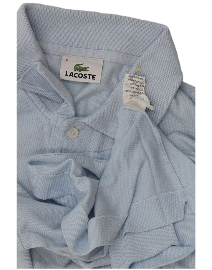 Ανδρικό πουκάμισο πόλο Lacoste, νούμερο 4, μεσαίο μπλε βαμβακερό