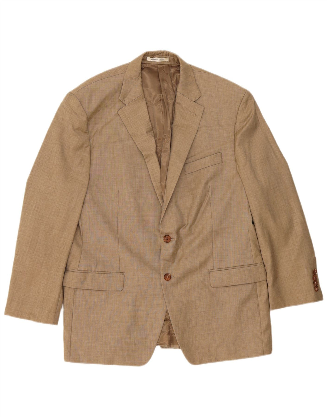 Ralph Lauren Ανδρικό μπλέιζερ με 2 κουμπιά μπουφάν UK 42 μεγάλο μπεζ μαλλί