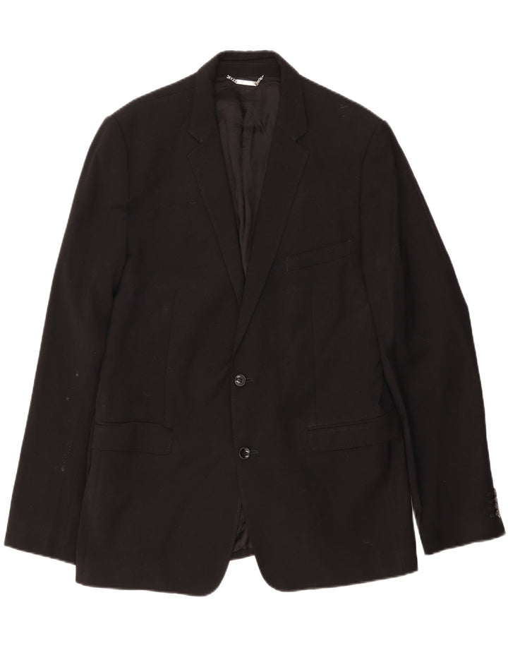 Dolce & Gabbana Ανδρικό σακάκι σακάκι 2 κουμπιών IT 54 2XL μαύρο μαλλί