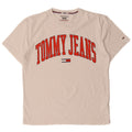 Tommy Hilfiger Ανδρικό T-Shirt Regular Fit Top από μεσαίο λευκό βαμβακερό
