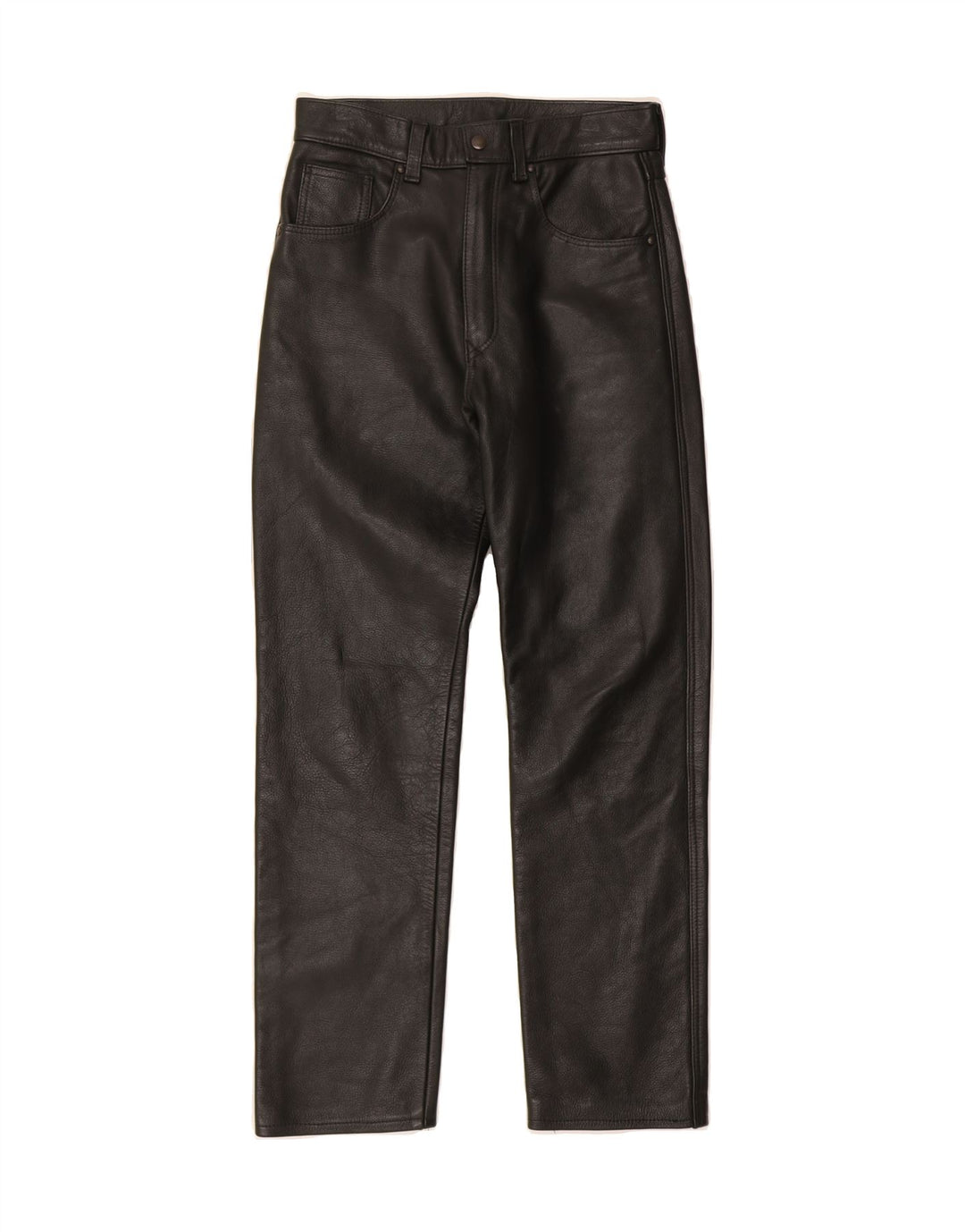 COUGAR Womens Motorcycle Leather Trousers W30 L29 Black Vintage Cougar and Second-Hand Cougar from Messina Hembry 