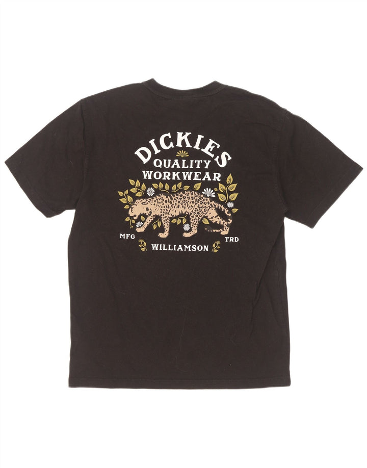 Ανδρικό γραφικό μπλουζάκι Dickies, μικρό μαύρο βαμβακερό