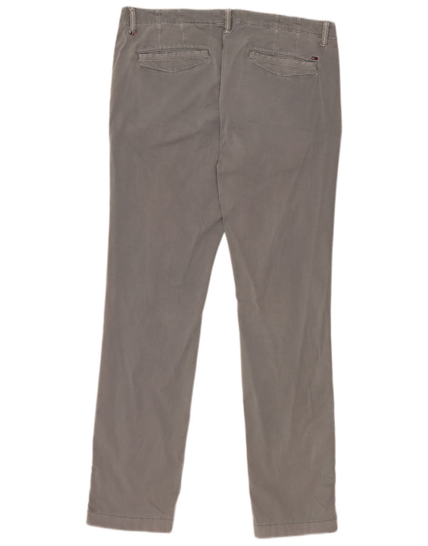 Tommy Hilfiger Ανδρικό παντελόνι Chino Slim W36 L32 Γκρι βαμβακερό