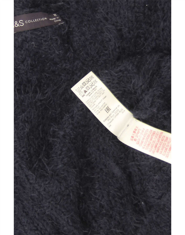 Marks & Spencer Γυναικείο πουλόβερ UK 14 Medium Navy Blue Polyester