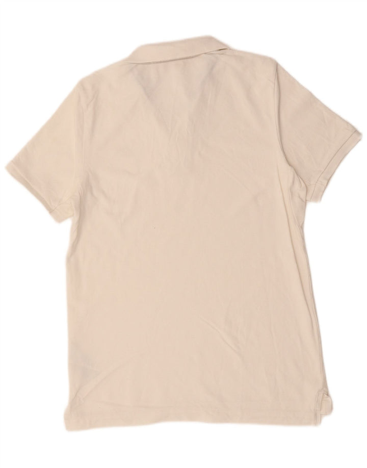 Ανδρικό πουκάμισο πόλο NIKE, μεσαίο λευκό βαμβακερό