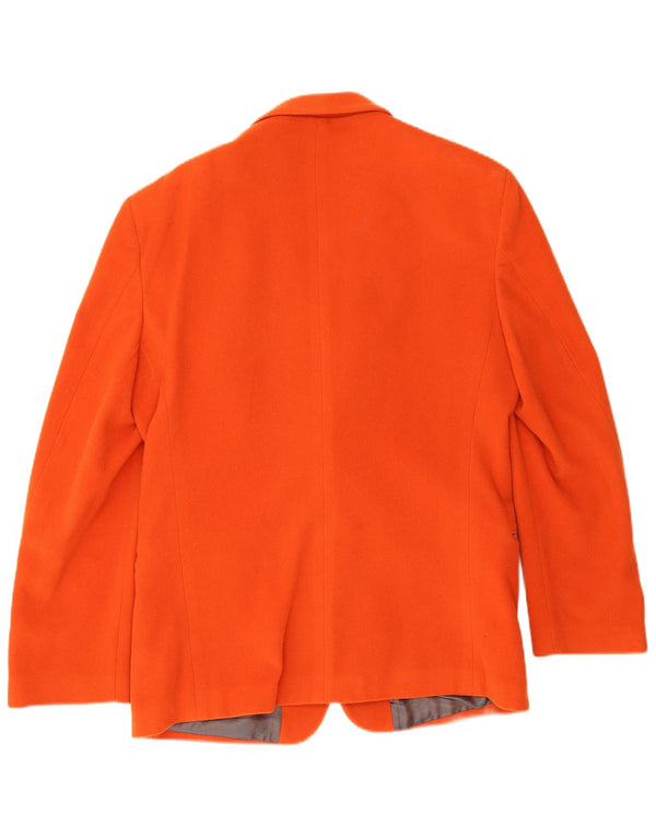 Oil Company Ανδρικό Μπουφάν Blazer 2 Κουμπιών IT 48 Medium Orange Wool