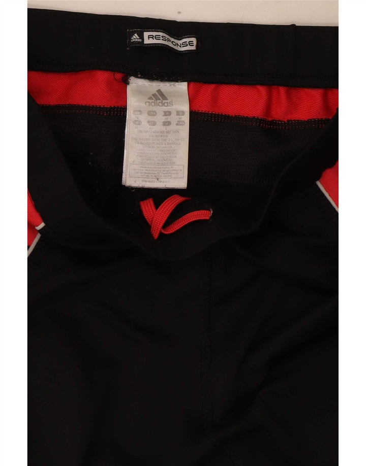 Γυναικείο κολάν Adidas UK 12 Medium Black Colourblock Polyester